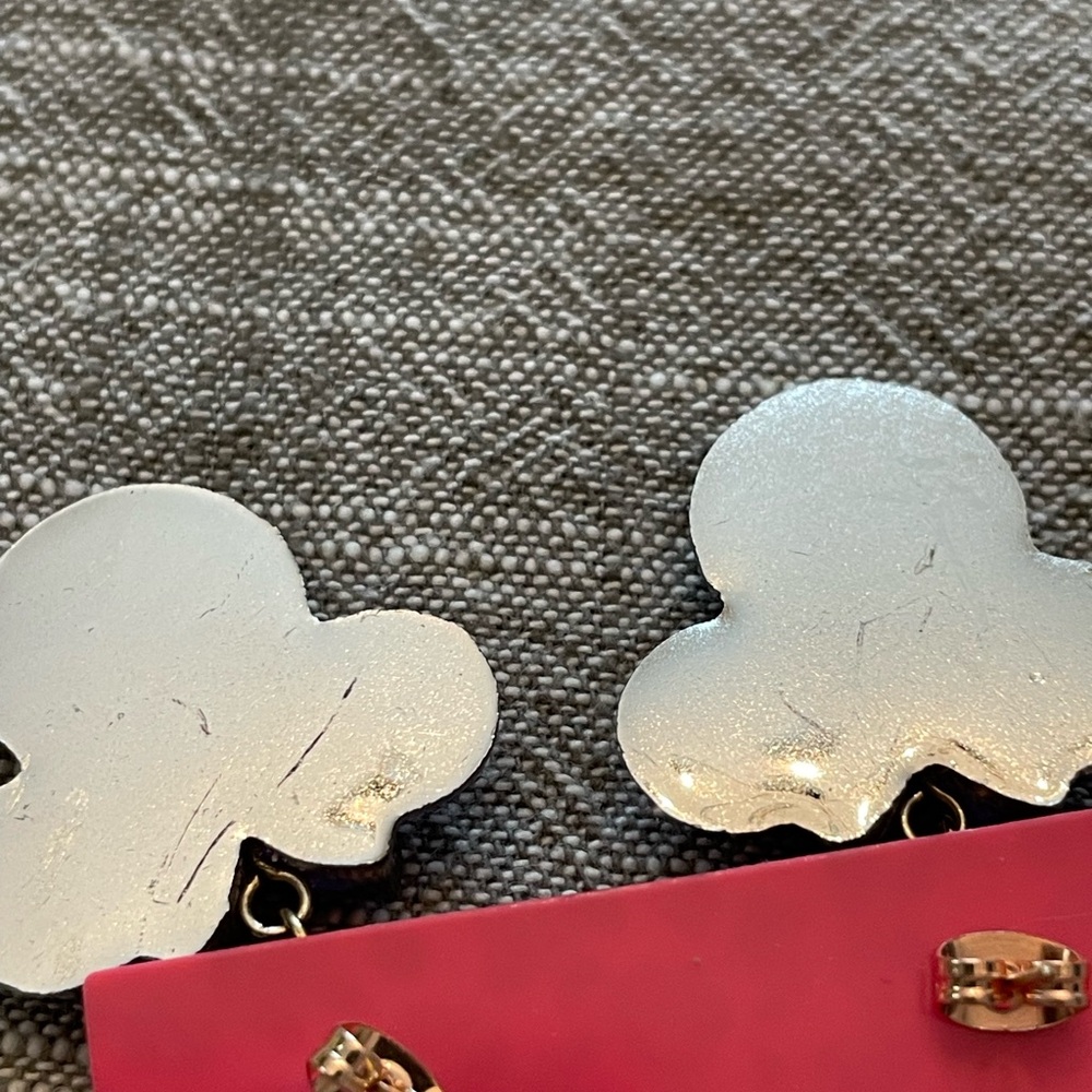 Betsey Johnson Purple Minnie Mouse Earrings - Picture 9 of 9